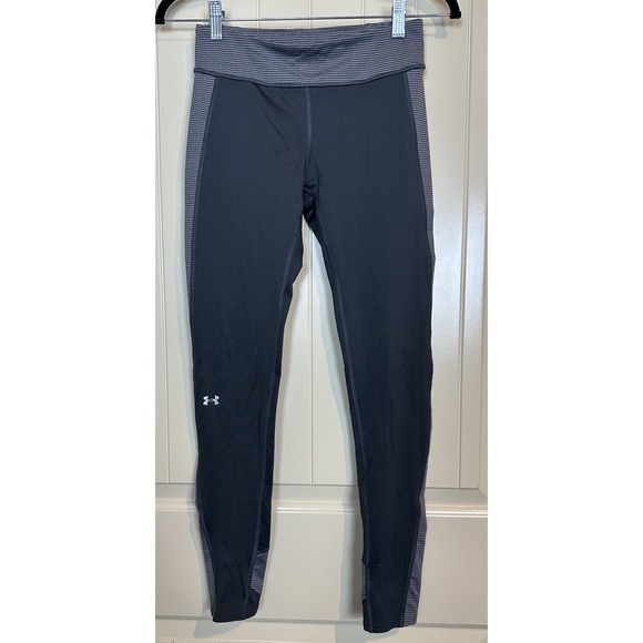 Womens Under Armour Compression Leggings Sz S Workout Gym Running GUC - Picture 1 of 2